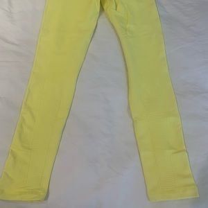 Yellow moto leggings